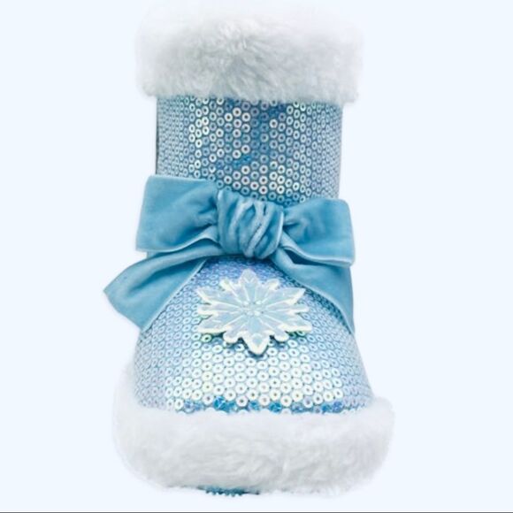 NWT Disney Sz 9-10 Toddler Girl’s Frozen Anna & Elsa Cute Cozy Fur Booties Boots - Picture 3 of 8